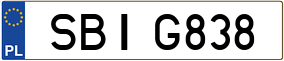 Trailer License Plate